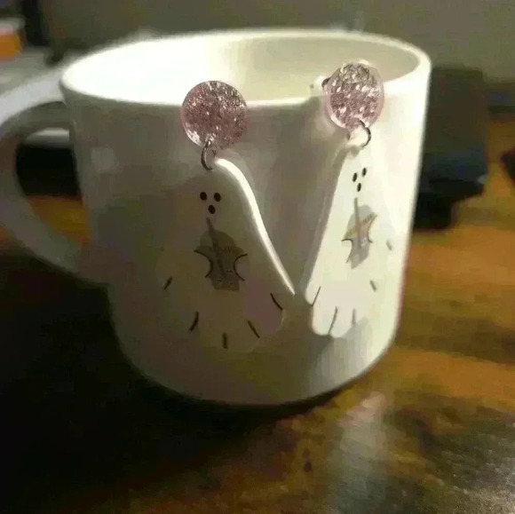 3/$15 Halloween Ghost Earrings - Picture 3 of 4